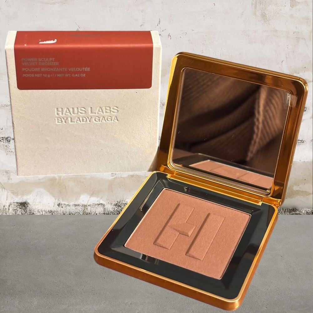 Haus Labs Power Sculpt Velvet Bronzer in Deep Level 11 NIB